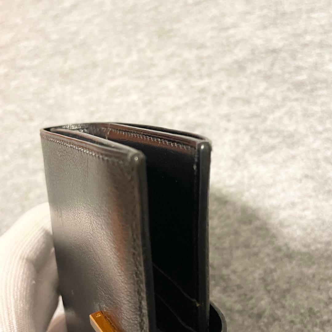 【専用】　エルメス べアンコンパクト 二つ折財布 □H刻印 ブラック 正規品