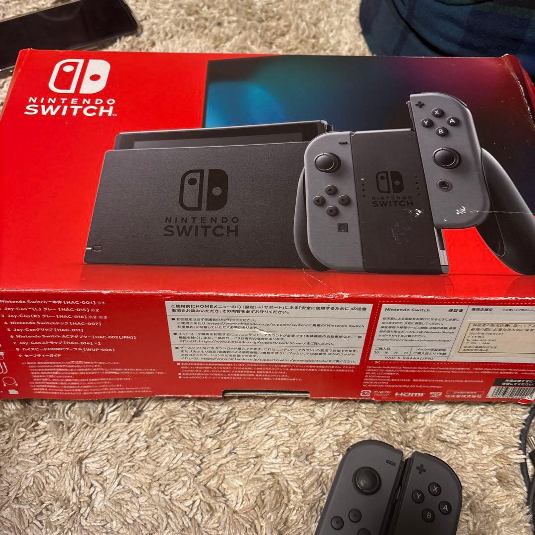 Nintendo Switch 本体 グレー/赤/青 Joy-Con付き