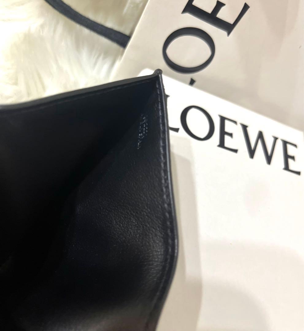 【YyY様】LOEWE ロエベ トライフォールド ブラック 三つ折り財布 箱付き