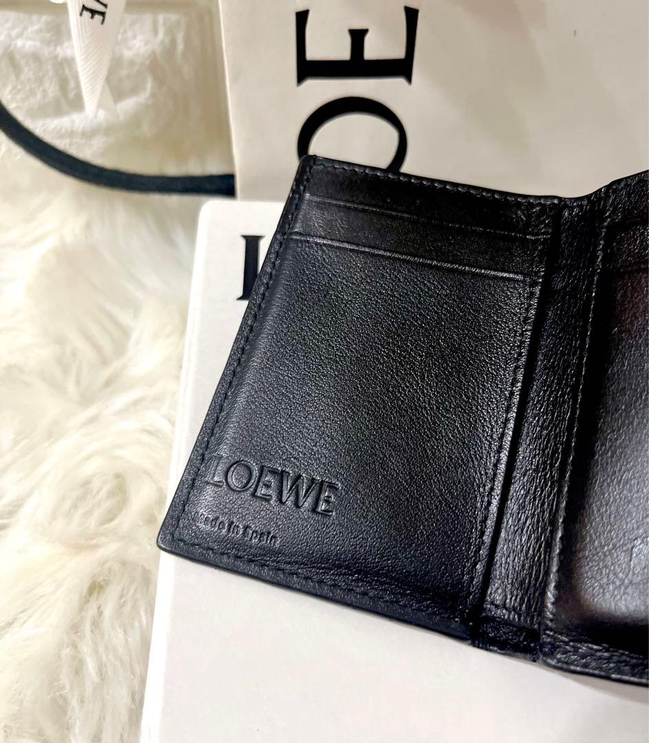 【YyY様】LOEWE ロエベ トライフォールド ブラック 三つ折り財布 箱付き