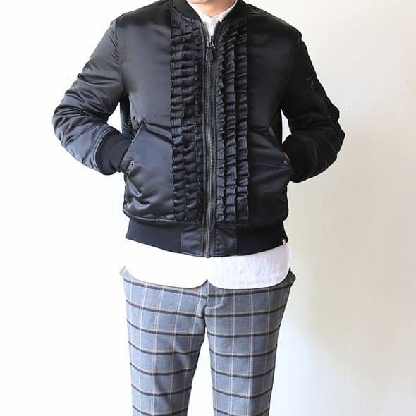 【美品】ミノトール MBS フリルMA-1ジャケット