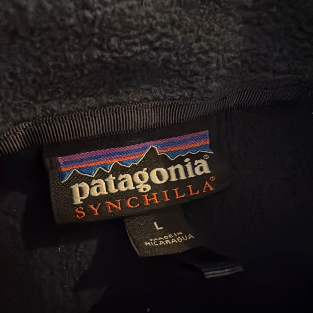 patagonia シンチラ　ネイビー フリース ベスト