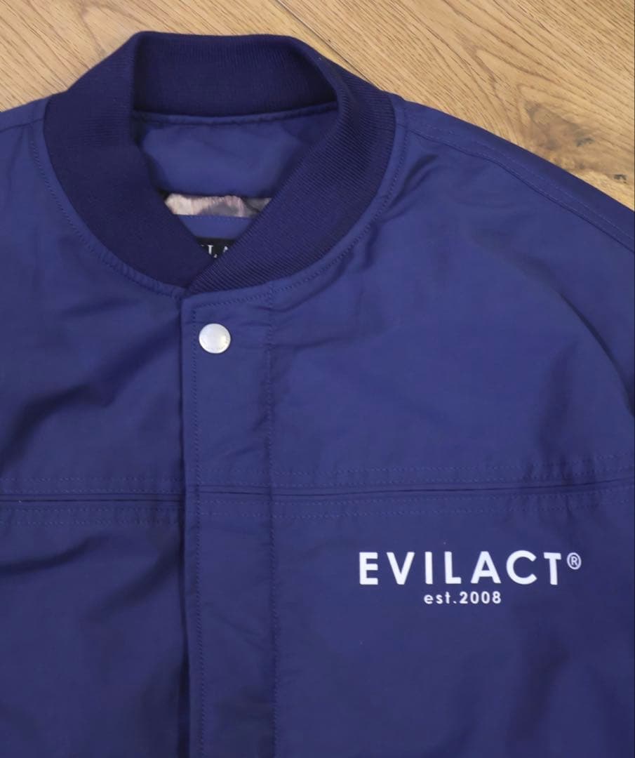 evilactイーブルアクト26ssダービージャケット新品未使用ネイビーXL