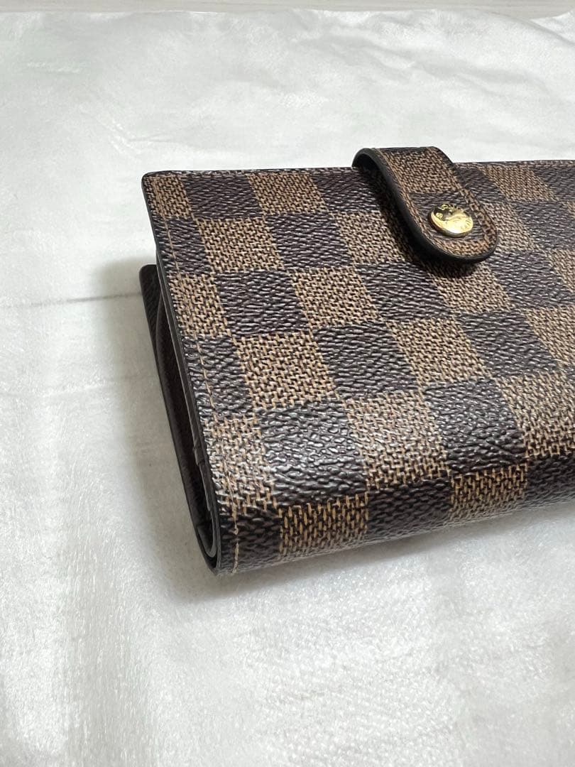 ルイヴィトン ダミエ がま口 二つ折り財布 美品‼️