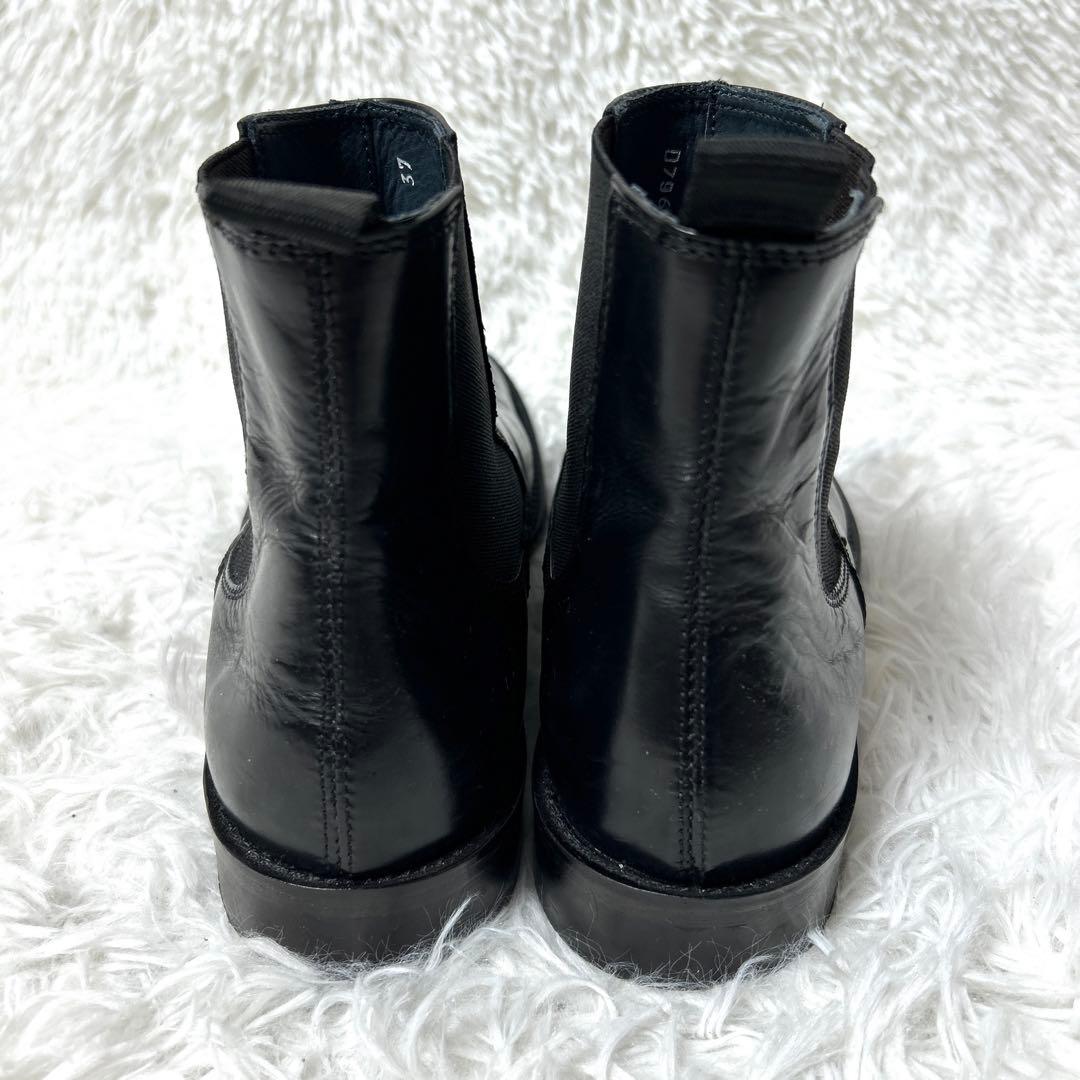 【美品】ADOLFO CARLI レザーサイドゴアブーツ 37 23.5cm