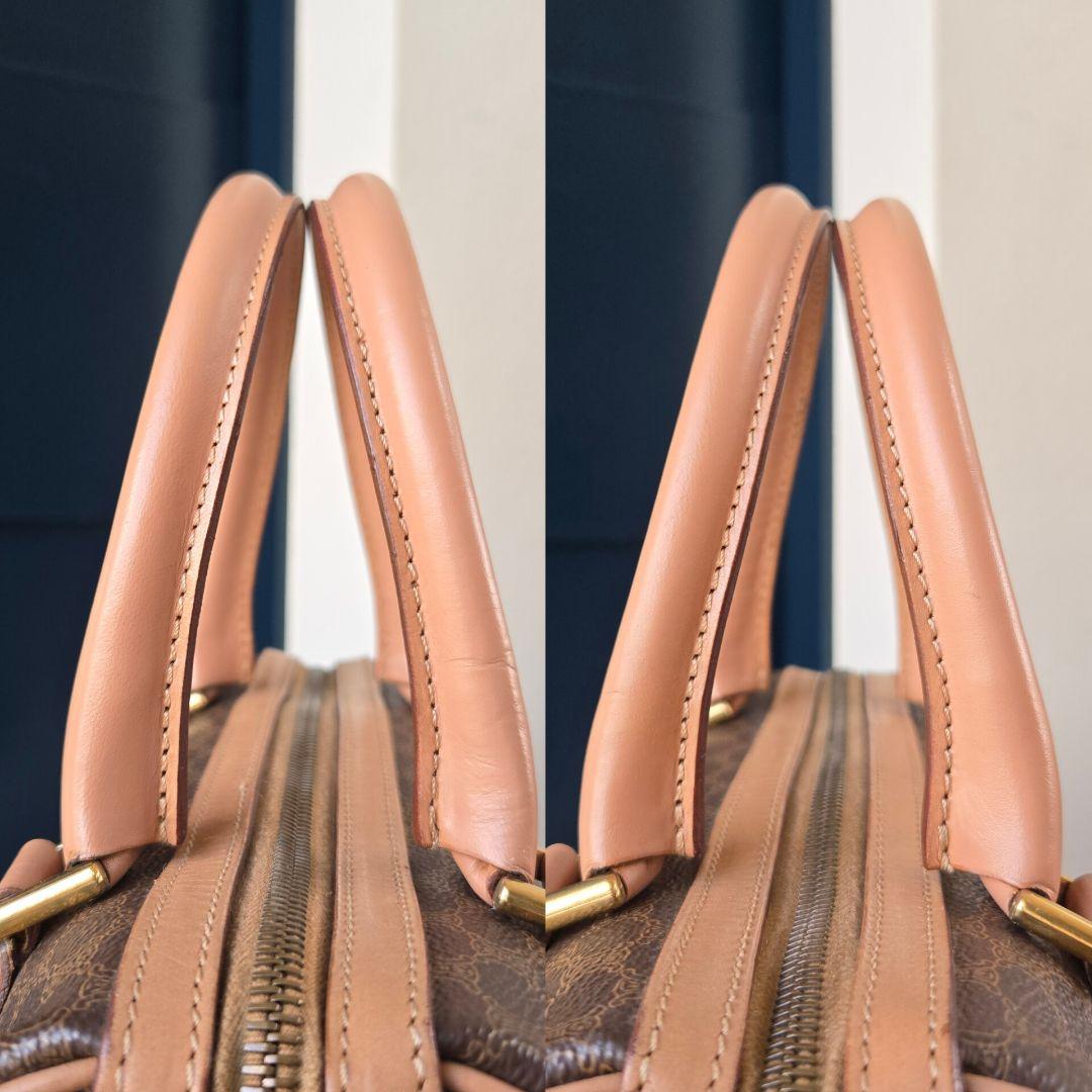 ⭐CELINE⭐　美品　セリーヌ　ミニボストンバッグ　マカダム柄　トリオンフ
