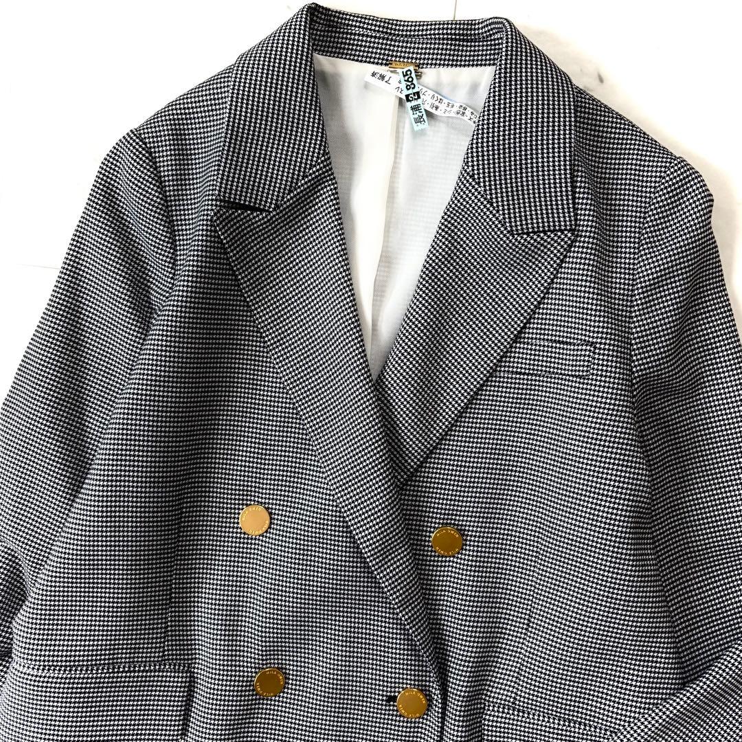 美品　クリーニング済✨ミラオーウェン　金釦ダブルブレストコンパクトジャケット