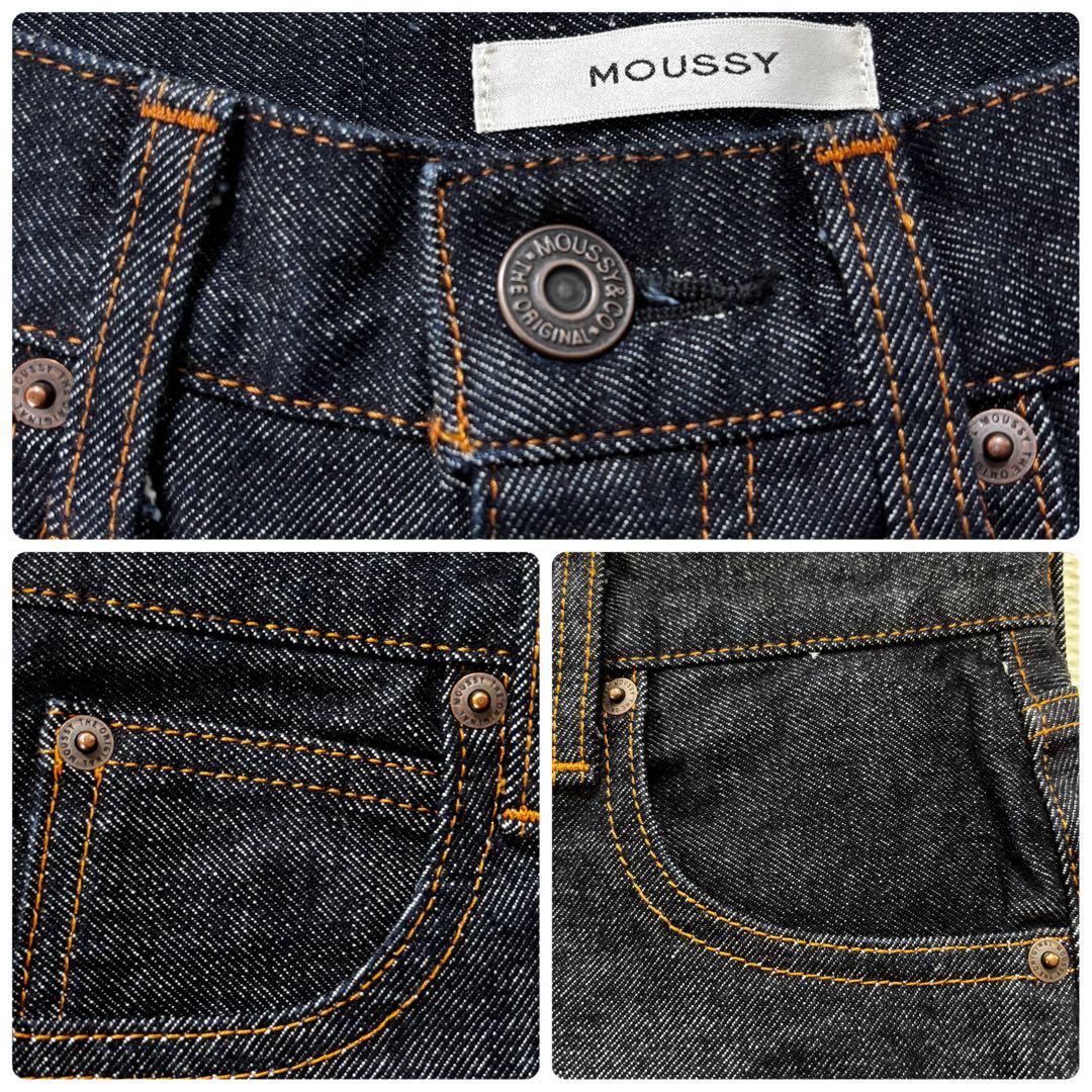 MOUSSY MVS FLARE フレアデニム ハイウェスト 日本製 24 赤耳
