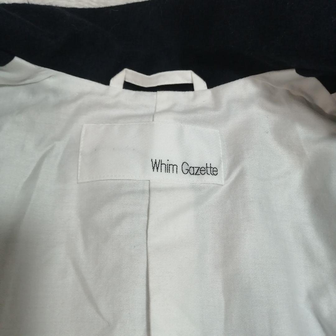 ✨美品✨Whim Gazette ウール 紺ブレ ダブルブレストジャケット