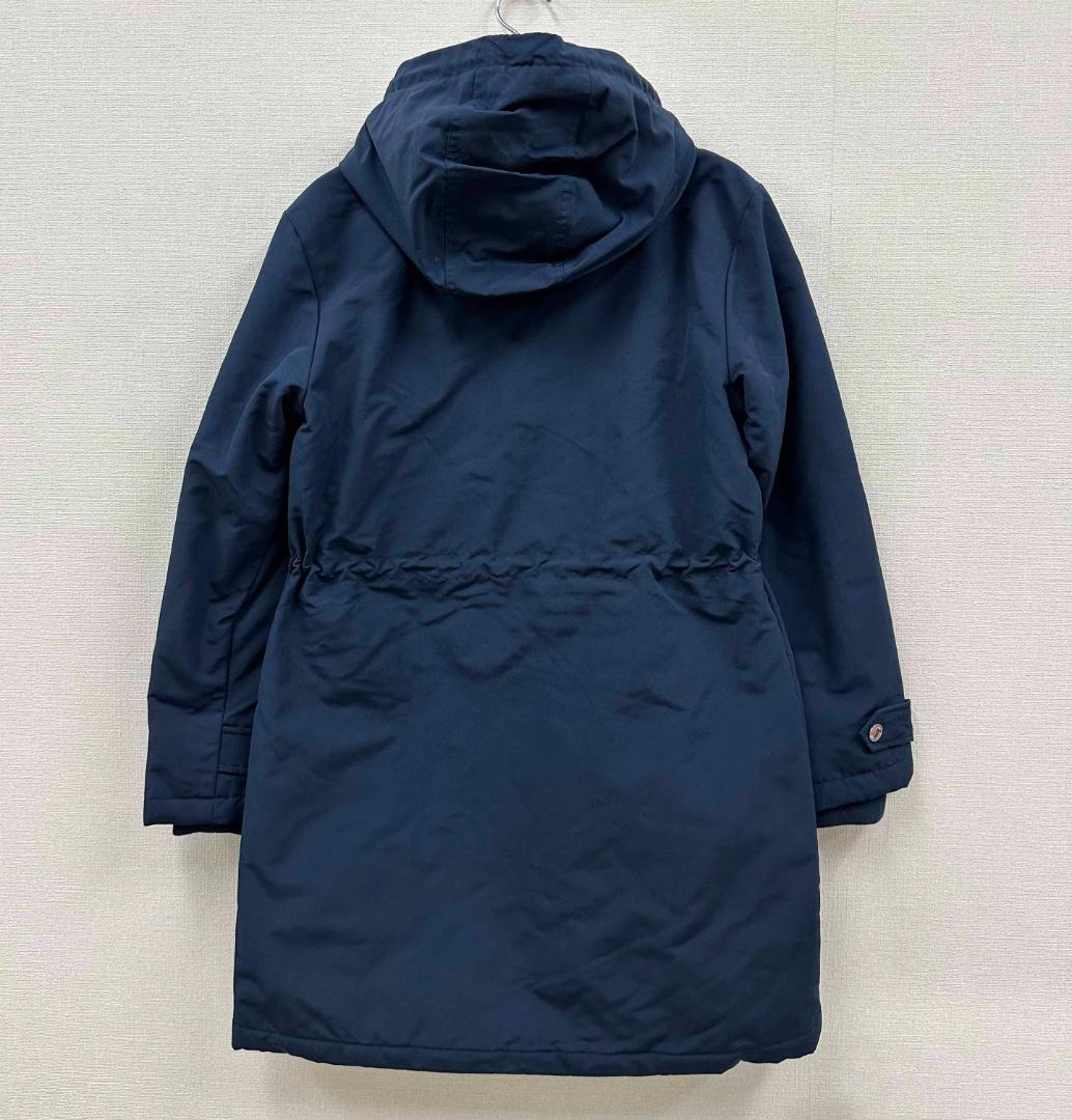 新品 M ★ トミーヒルフィガー レディース フード コート ネイビー US-S