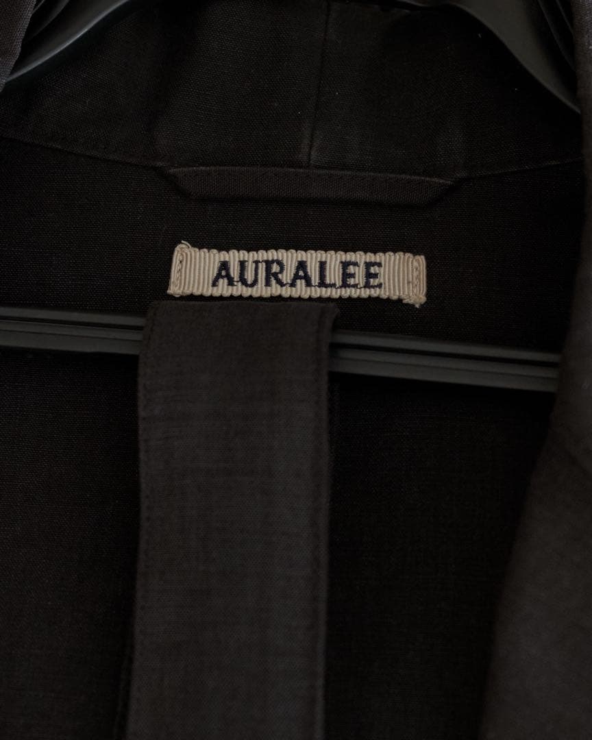 AURALEE WASHED LINEN BELTED JACKET ジャケット