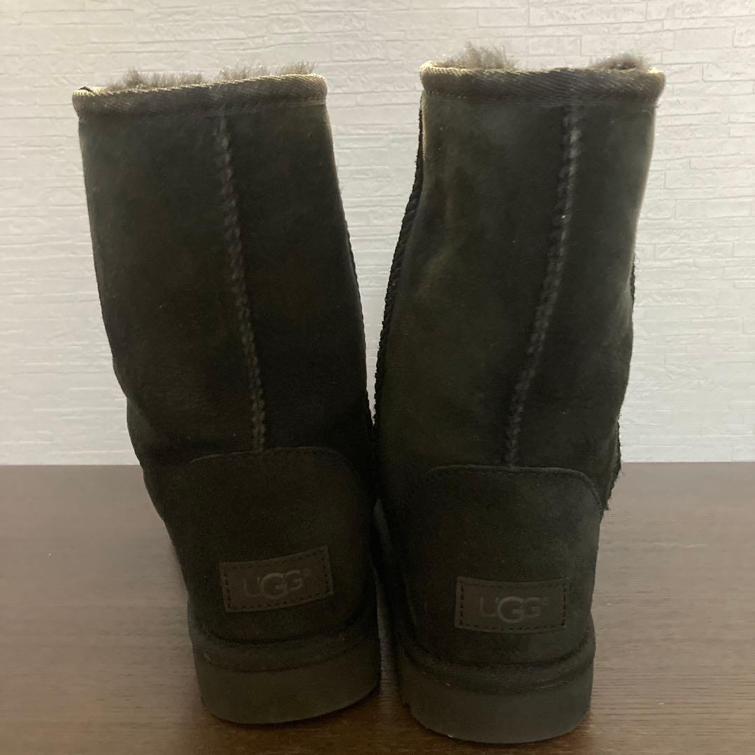 UGG アグ ムートンブーツ 黒 ブラック 25cm