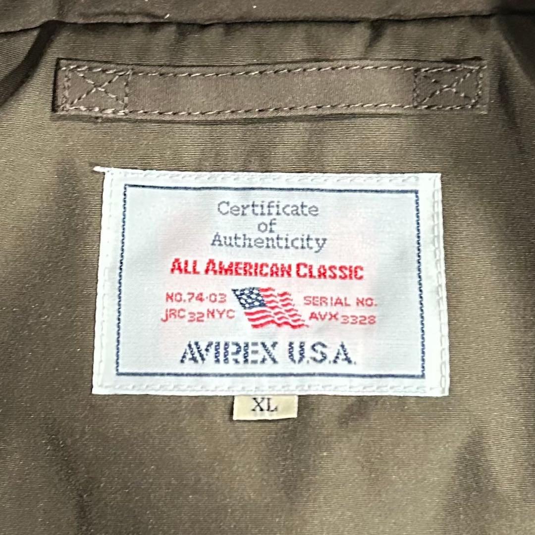 AVIREX インサレーションジャケット パファー マウンテン usa古着 XL