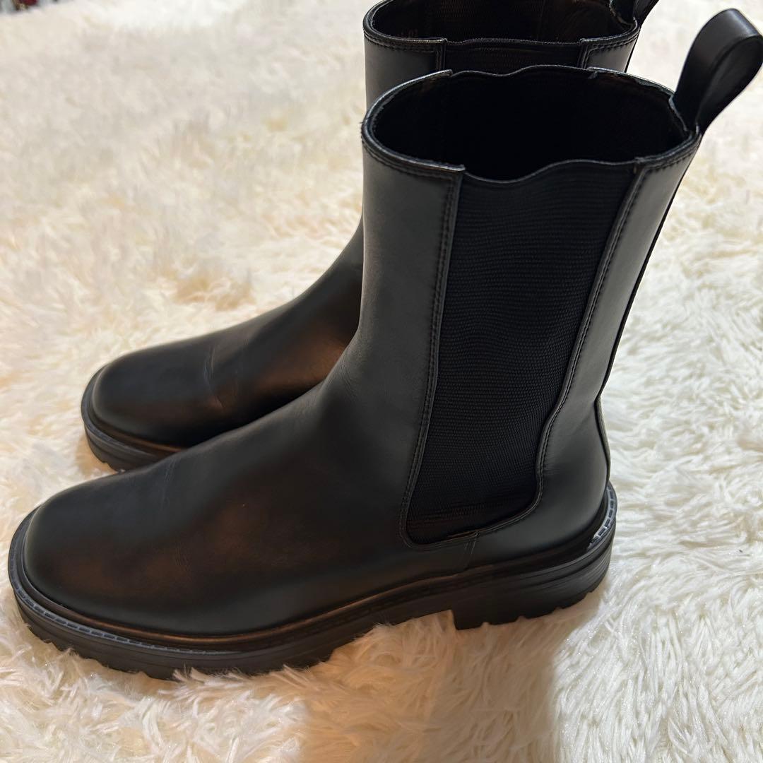 美品✨ LE TALON GRISE チェルシーブーツ サイドゴアブーツ 黒 M