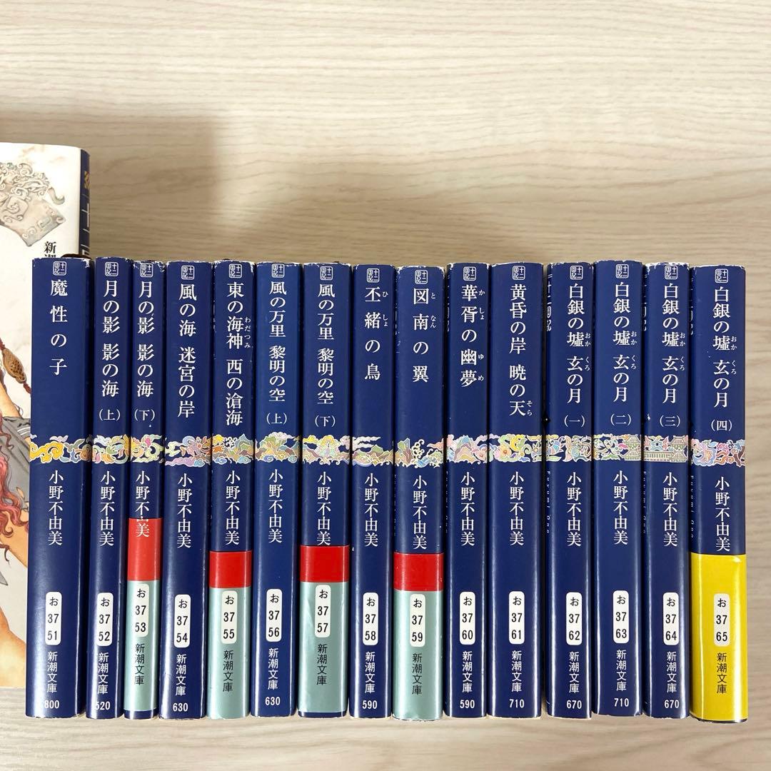 十二国記　全巻セット　小野不由美　白銀の墟玄の月　ガイドブック　新潮文庫　完結