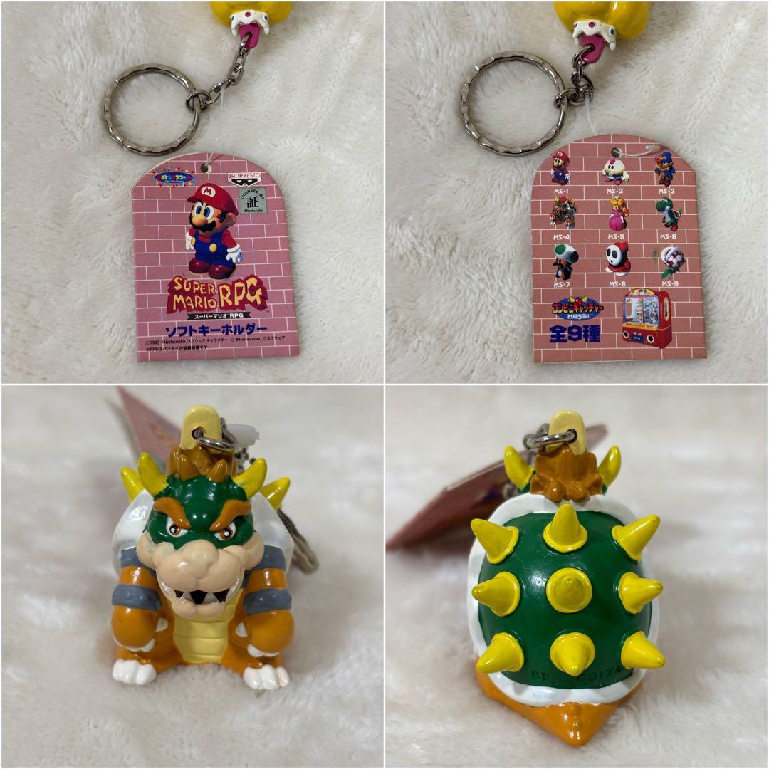 【当時物】スーパーマリオRPG ソフトキーホルダー 4点セット マリオ ジーノ他