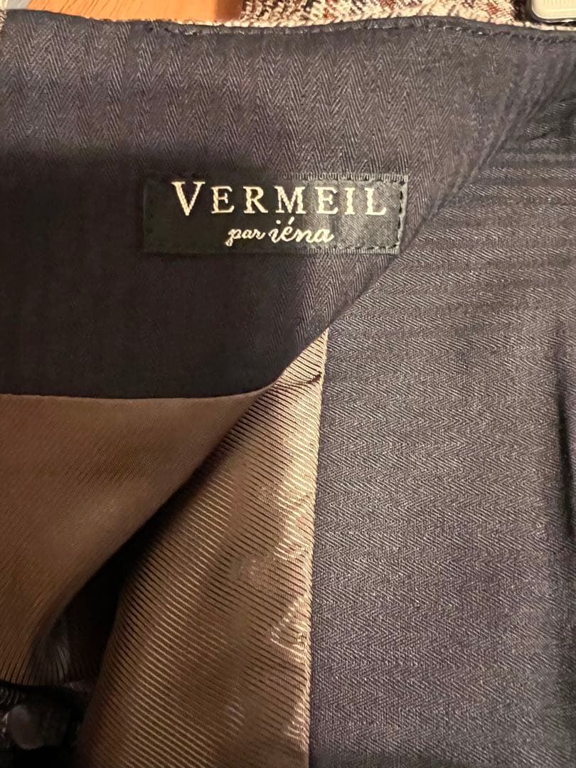 VERMEIL par iena ブルーフェイスガンクラブBOXプリーツスカート