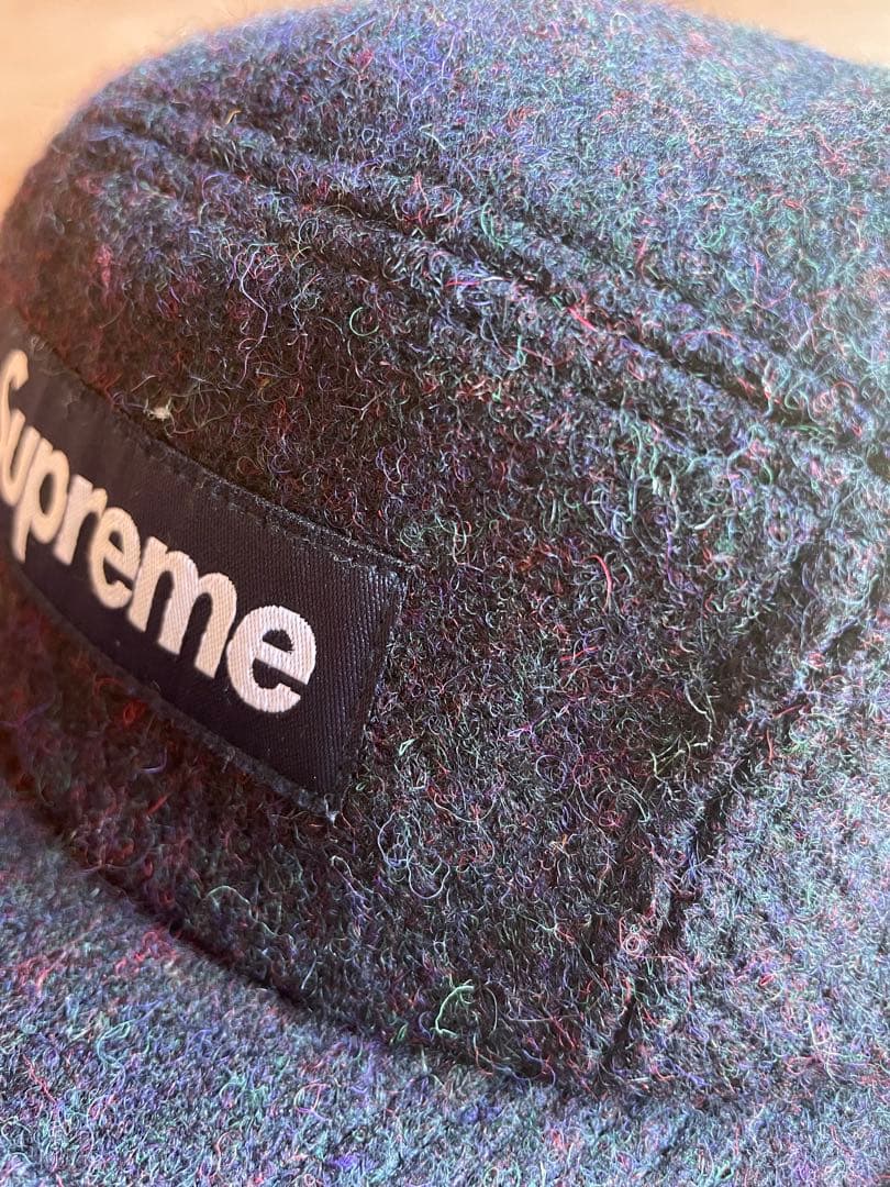 帽子 supreme harris tweed camp cap