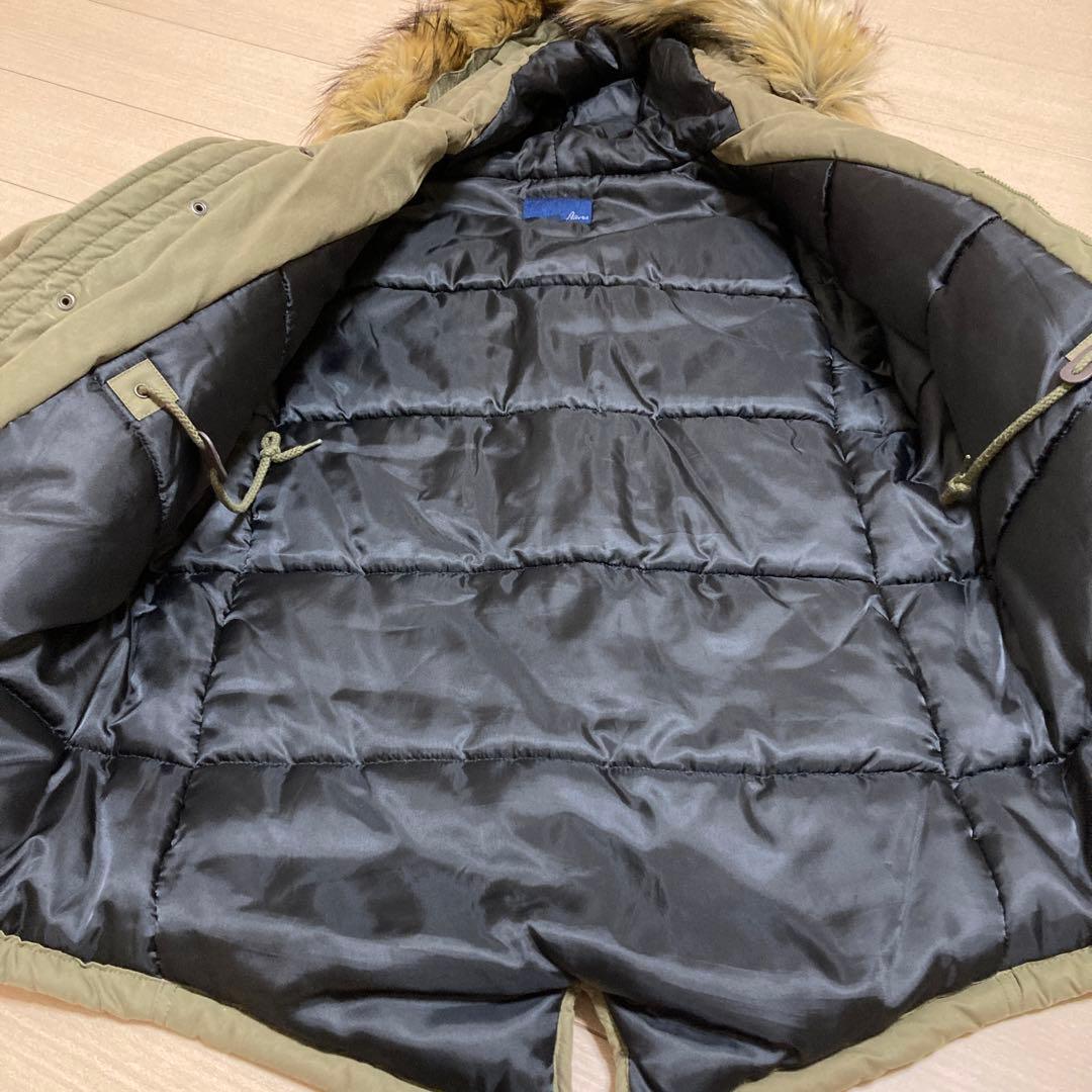 AVIREX ファー付きモッズコート オリーブ