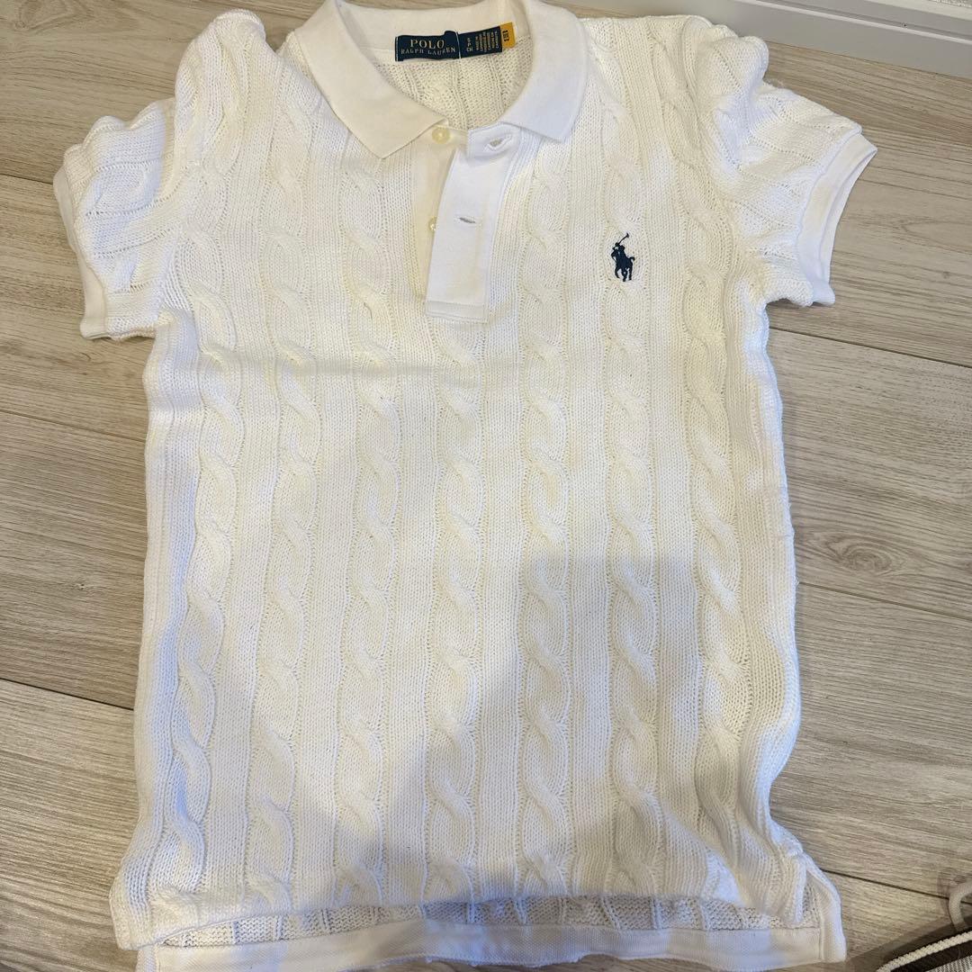 Polo Ralph Lauren ホワイト ポロシャツ 半袖　S