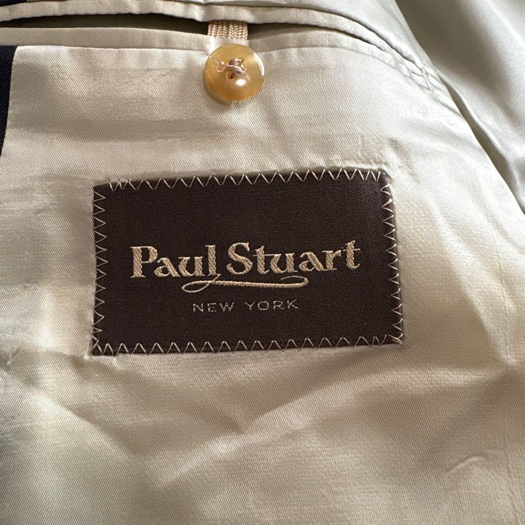 美品 Paul Stuart 紺ブレ ダブル 金ボタン 三陽商会 A5