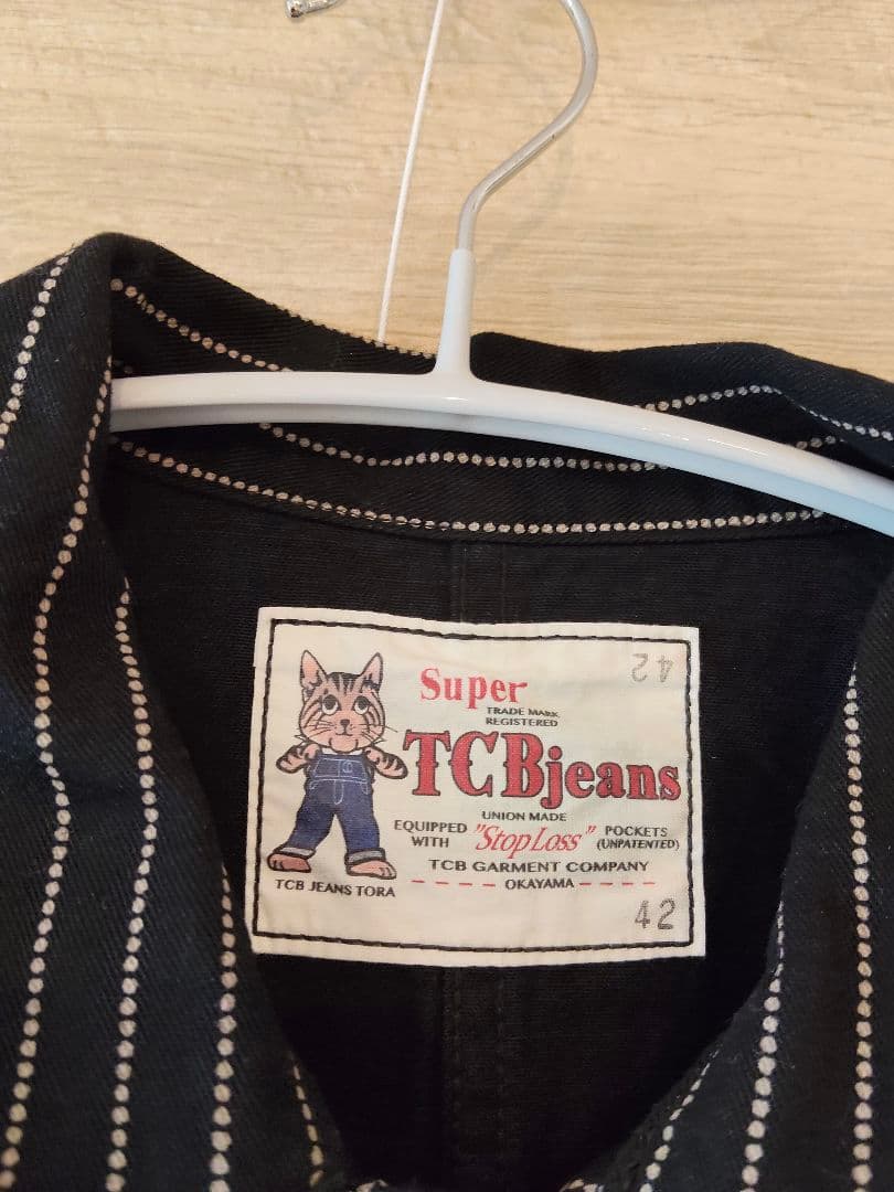 ジャケット・アウター TCB Jeans Tabby's Coat Black Wabash