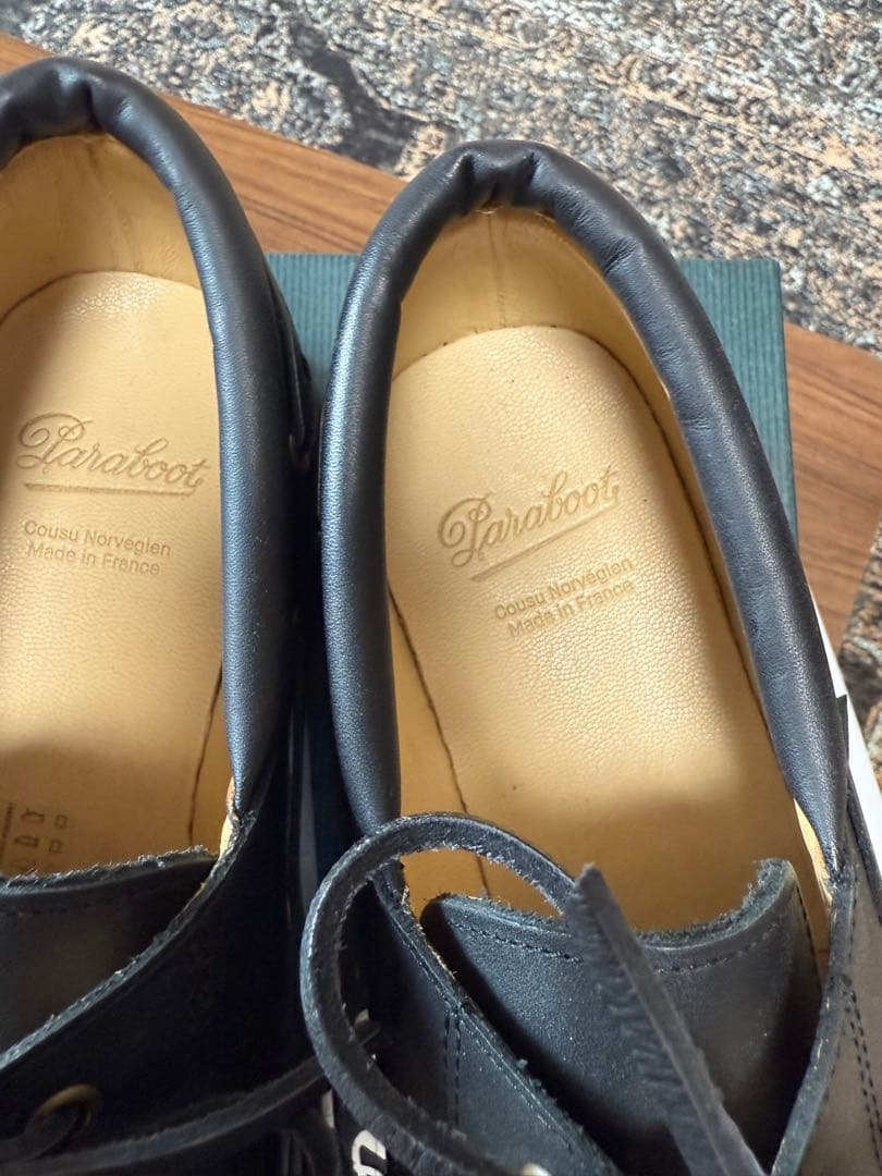 パラブーツ　paraboots chimey ブラック　サイズ8 新品未使用品