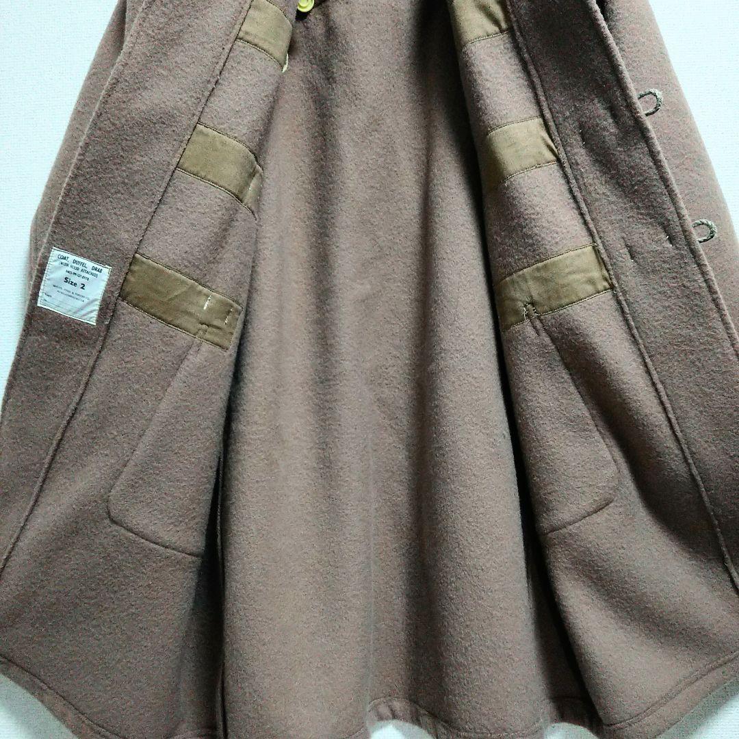 60s ヴィンテージ イギリス軍 実物 ダッフルコート 2 肉厚メルトン