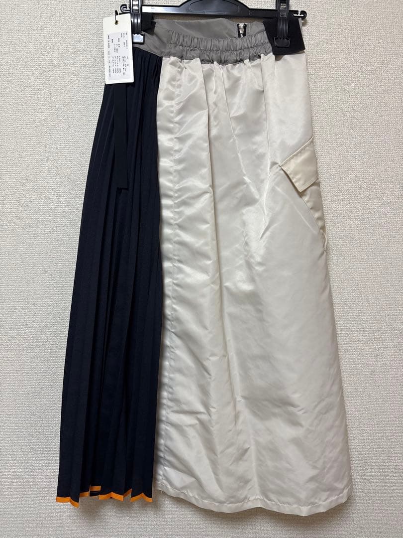 新品　今季新作　エイミーロウ　サイドプリーツミリタリーZIPスカート