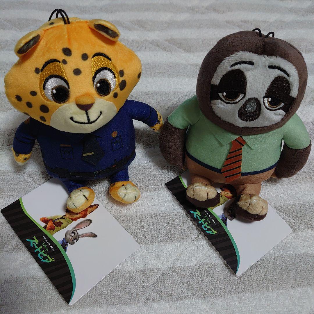 ズートピア クロウハウザー フラッシュ　　　　　　おしごとぬいぐるみ　２点セット