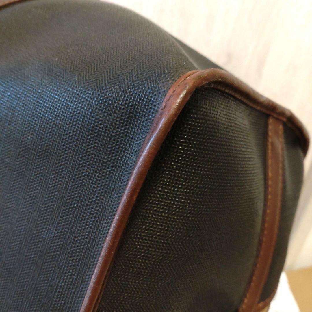 dunhillダンヒル　ボストンバッグ　旅行バッグ　ブラック　ブラウン　レザー