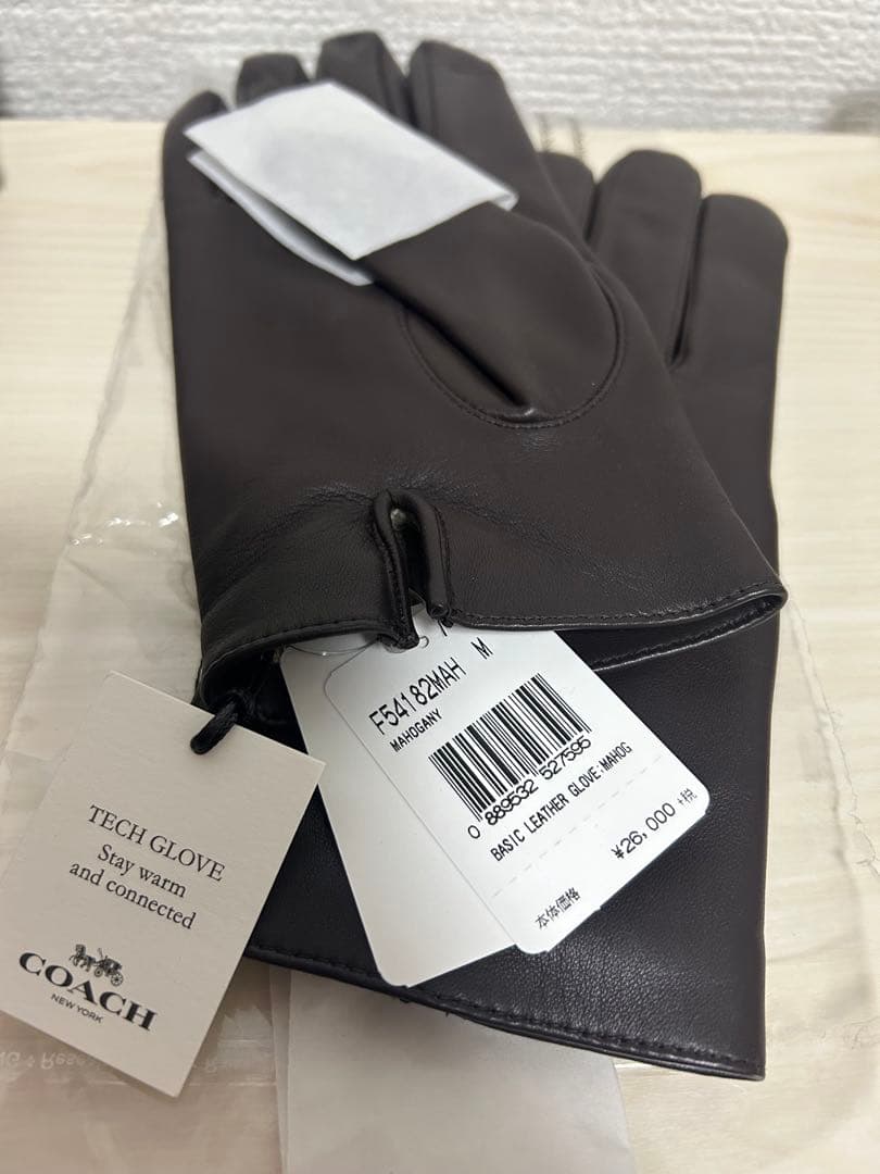 COACH コーチ　メンズレザー手袋　新品未使用