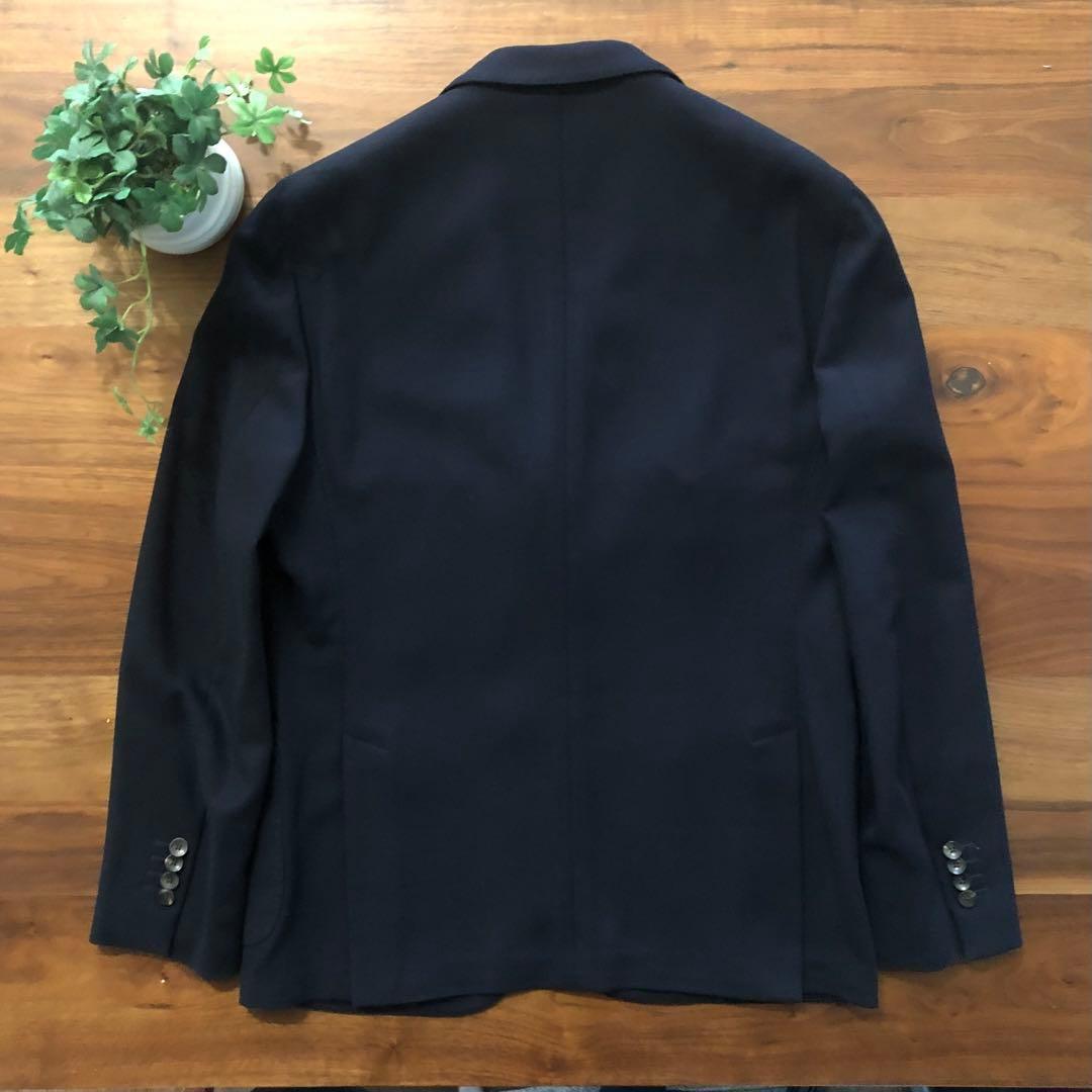【美品】LARDINIラルディーニネイビーホップサックジャケット52