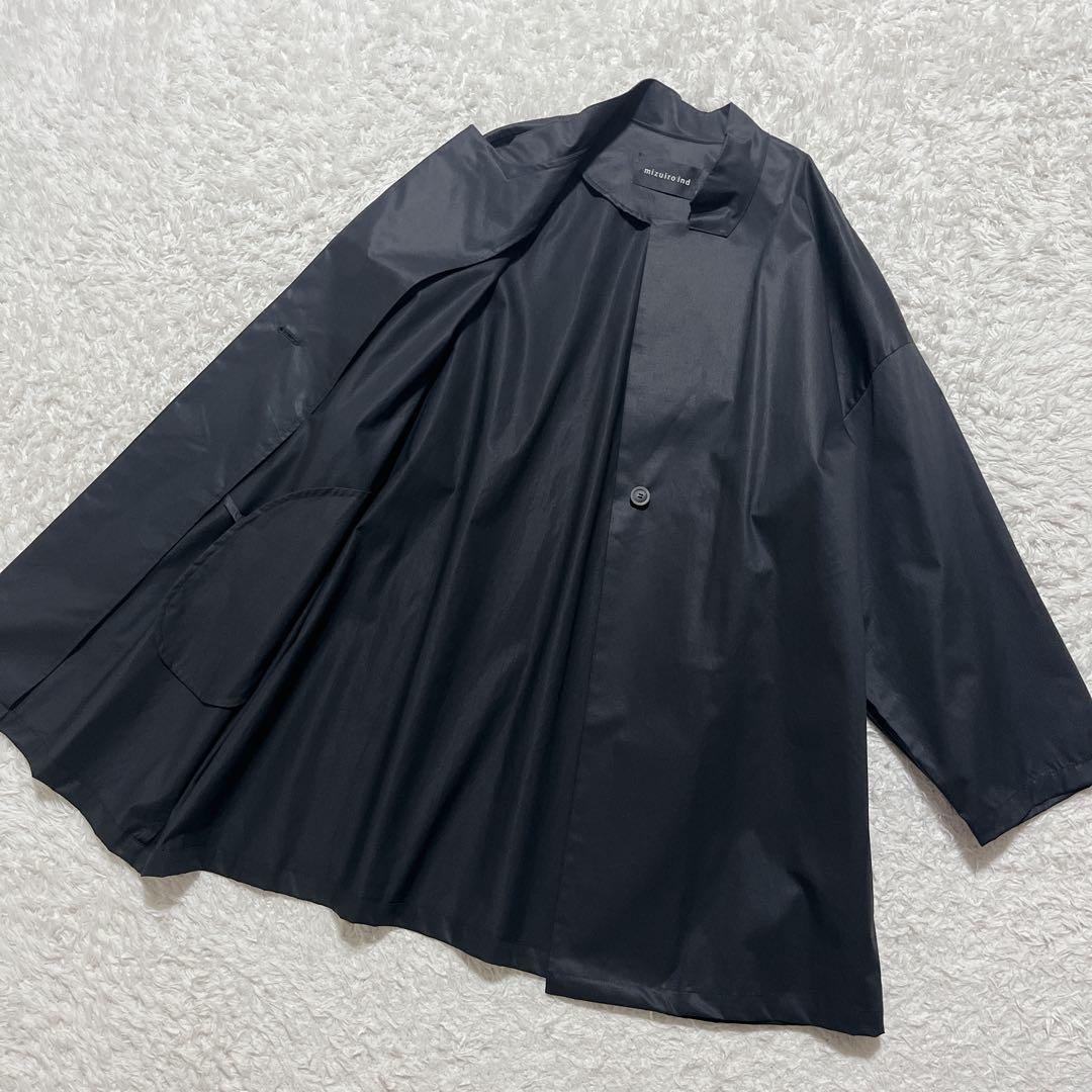 美品✨mizuiroind スプリングコート　スタンドカラー　ワイドジャケット