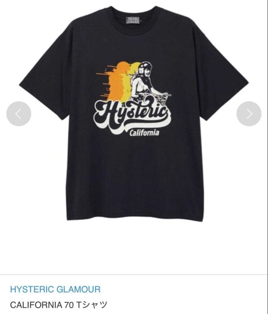 極美品ヒステリックグラマーHYSTERICGLAMOURバイクガールTシャツM