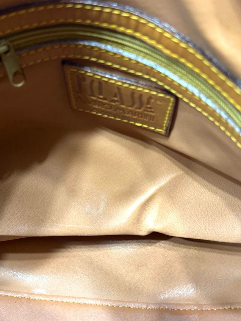 美品‼️AlvieroMartini PRIMA CLASSEレザーボストンバッグ