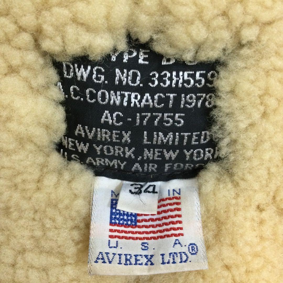 AVIREX B-3 ムートンボアフライトジャケット　69260312N08M