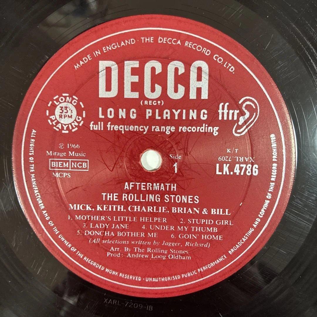 ローリングストーンズ 名盤 レコード アフターマス UKオリジナルモノ盤