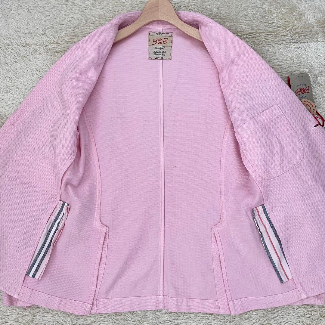 【未使用タグ付き】BOB テーラードジャケット ピンク XL 大きいサイズ