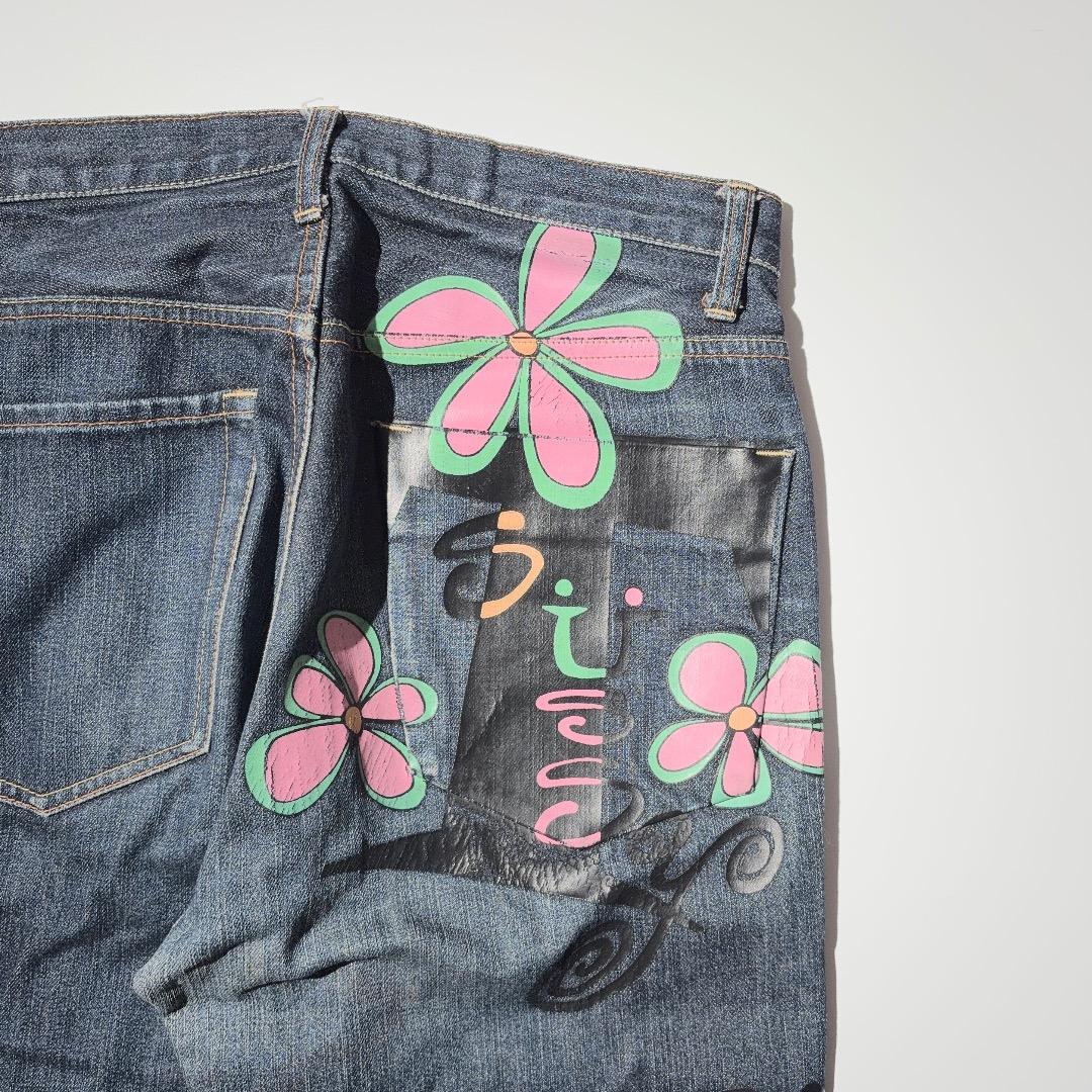 Stussy × HECTIC Flower Print Debim Pants