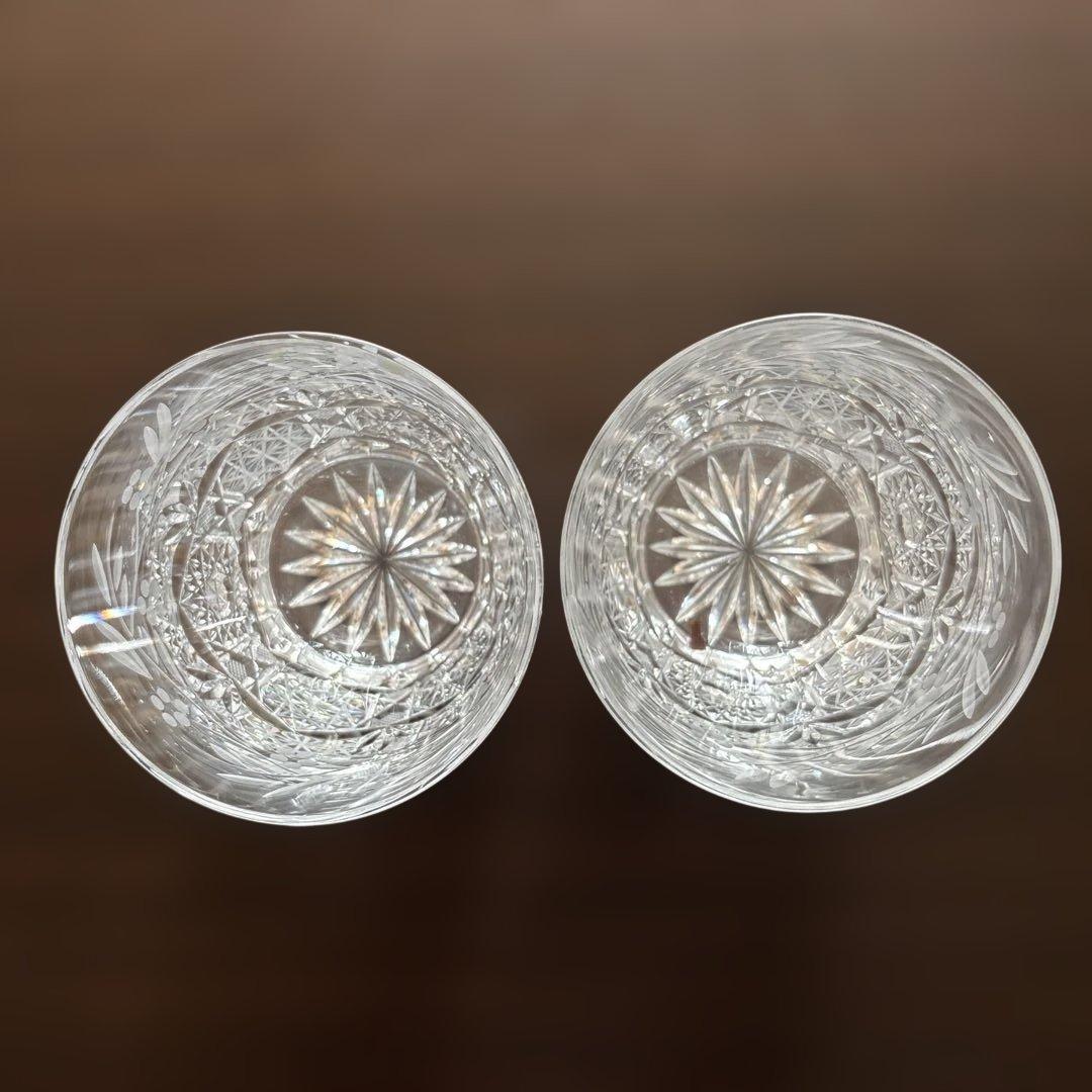 ボヘミアン　クリスタルグラス　ペア