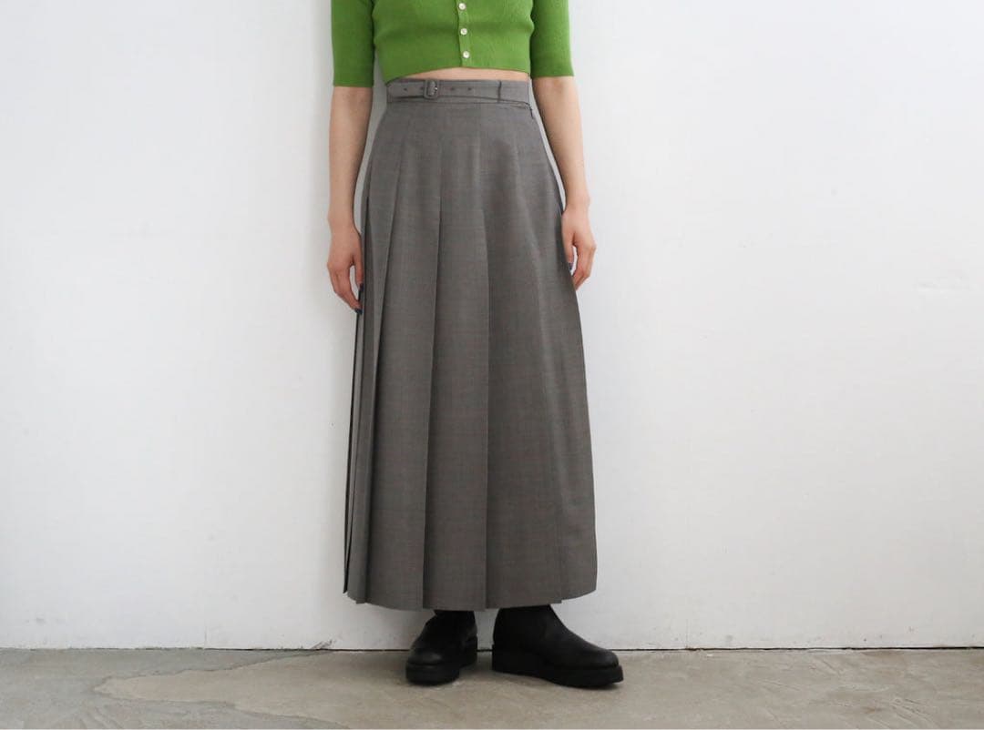 スカート AURALEE TROPICAL WOOL KID MOHAIR SKIRT 0