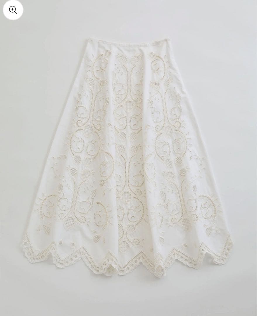 THE SHINZONE シンゾーン EMBROIDERY LACE SKIRT