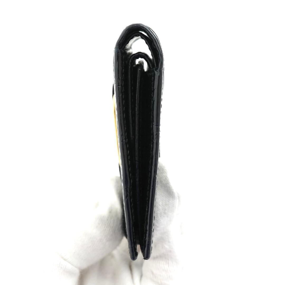 ✨未使用展示品✨　Ferragamo ミニ財布　クロコ　ヴァラリボン　二つ折り