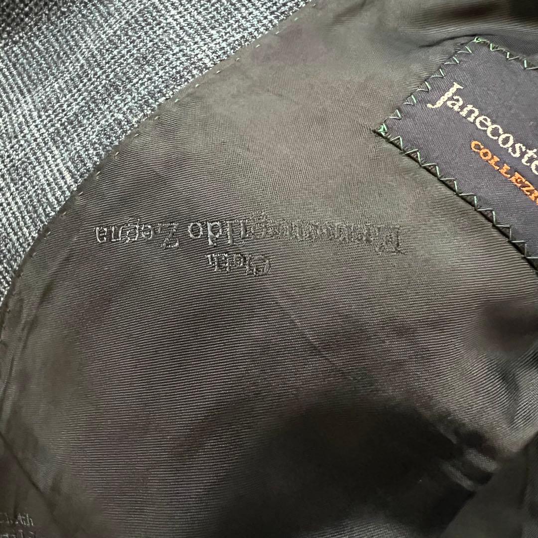 Ermenegildo Zegna 麻混 チェック テーラードジャケット