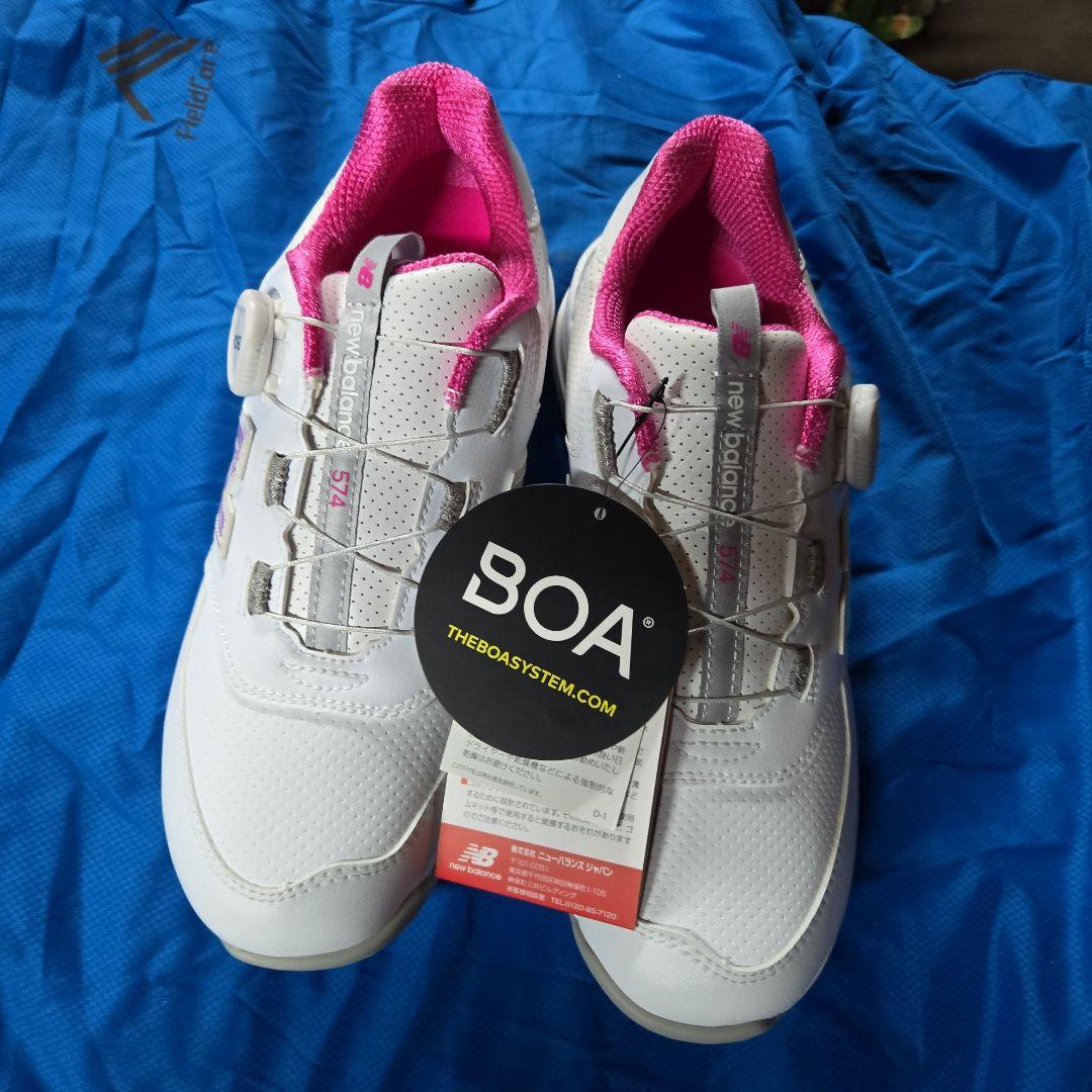 New Balance WGBS574H ホログラム ゴルフシューズ 　25.0