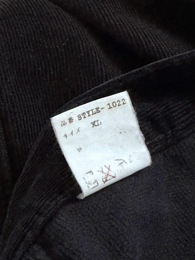 GENERAL RESEARCH 2002 コーデュロイパンツ 黒 XL