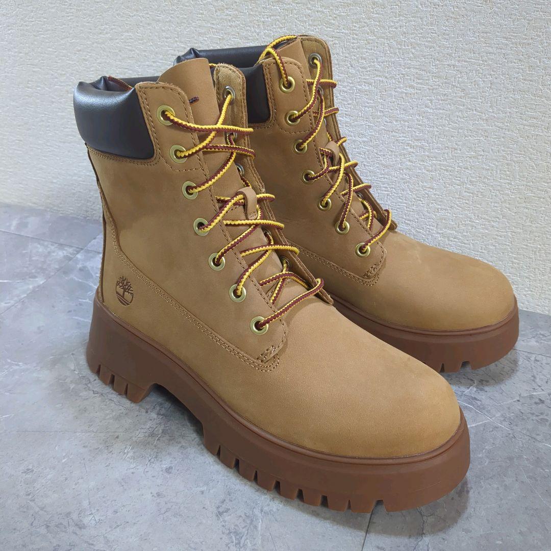 極美品☆22.5㎝ Timberland コーラ バレー 6インチ ブーツ