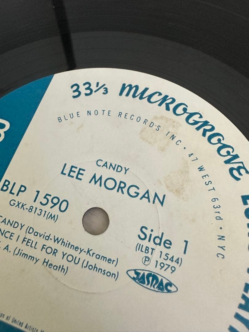 【LP】LEE MORGAN　CANDY ブルーノート　動作確認済みリーモーガン