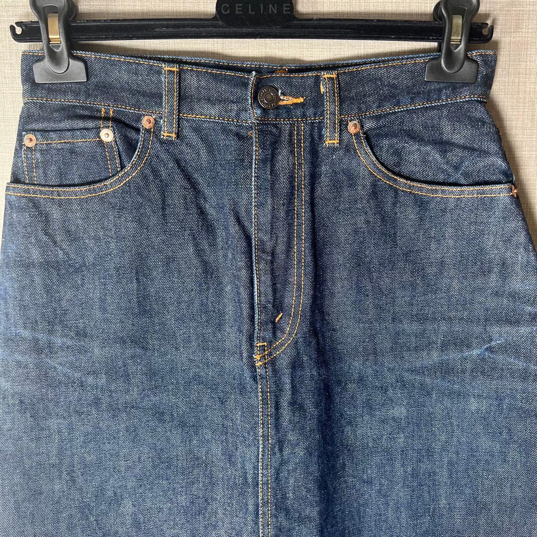【希少・極美品✨】Levi's リーバイス 濃紺デニムロングスカートW30日本製